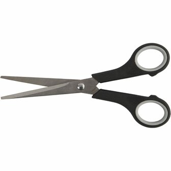 Algemene Schaar - Rechtshandig &amp; Linkshandig - Comfort Grip - Knutsel- &amp; Huishoudschaar - Scherpe Schaar - Stoffenschaar - Knipgereedschap - 17 cm - 1 Stuk