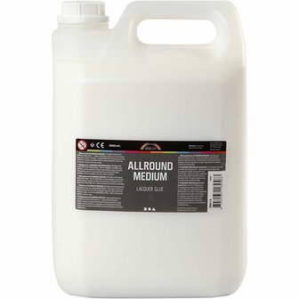 Allround medium lijmlak, 5000 ml/ 1 fles