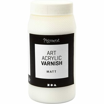 Art Acrylic vernis, mat transparant, wit, 500 ml/ 1 Doosje