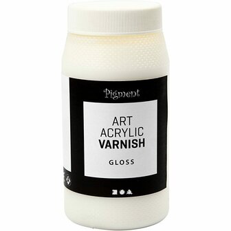Vernis - Acrylvernis - Beschermende Lak - Topcoat - Finishlaag - Beschermlaag - Laklaag - Art Acrylic - Glans - 500 ml - Voor Schilderijen &amp; Hobbykunst