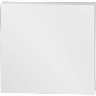 Canvas Gespannen Op Houten Frame - Vierkant Schilderdoek - Gespannen Canvas - Canvasdoek - Wit Schildercanvas - Verfdoek - Schilderpaneel - 50x50cm - Dikte: 3,5cm - 5 Stuks