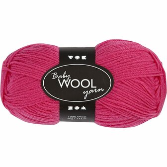 Breigaren - Baby Garen - Cerise - Zacht Garen - Haken &amp; Breien - Perfect voor Babykleding en DIY Breiprojecten - Duurzaam &amp; Warm - Hoge Kwaliteit - 172m - 50gr - 1 Bol