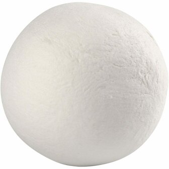 Decoratie Bal Wit - Witte Katoenen Bal - Knutselen Met Katoenballen - DIY Decoratie Bollen - Katoen Decoratiebal 50mm 4 Stuks