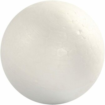 Piepschuim Ballen - Knutselballen - Witte Schuimballen - DIY Decoratie - Ideaal voor Handwerk, Schoolprojecten en Hobby&#039;s - Herbruikbaar &amp; Lichtgewicht - Diameter: 6 cm - 5 Stuks