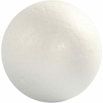 Witte Piepschuim Ballen - Grote Styrofoam Hobbyballen - Perfect Voor DIY Creatieve Projecten, Schilderen &amp; Knutselen - Duurzaam &amp; Lichtgewicht - Diameter 8 cm - Set van 5 Stuks