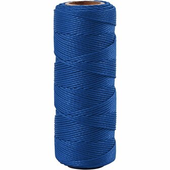 Bamboekoord, blauw, dikte 1 mm, 65 m/ 1 rol