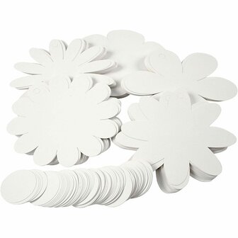 Bloemen Wit - Witte Kunstbloemen - Bloemendecoratie - Kunstbloemen Decoratie - Bloemen Per Doos - Witte Bloemen Set - 20 cm - 400 gr - 5x20 Stuks
