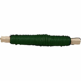 Bloemendraad  Plantenbinddraad  Groen Binddraad Voor Bloemschikken  Decoratief Binddraad Voor Hobby  Plantensteldraad Voor Bloemisten  0,5 mm - 10x50 m (elk 100 gram)