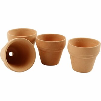 Bloempot, H: 3,1 cm, d 3,4 cm, 48 stuk/ 1 karton