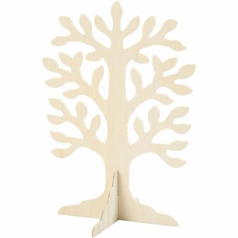 Houten Boom - DIY Boom Decoratie - Groot Formaat - Houtbewerking &amp; Interieur - Geschikt voor Knutselprojecten - Afmeting: 30x21,5 cm - 1 Stuk