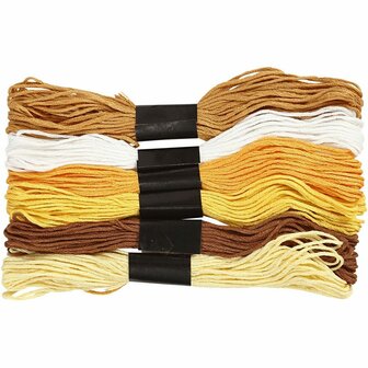 Borduurgaren - Goud - Luxe Borduurgaren - Glanzend &amp; Duurzaam - Perfect voor Sierborduurwerk - Dikte: 1 mm - 6 Bollen