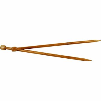 Breinaalden - Bamboe Breinaalden - Breien - Naturel Breinaalden - Houten Breinaalden - Duurzame Breinaalden - Klassieke Breinaalden - Nummer 10 Breinaalden - 35cm - 1 Paar