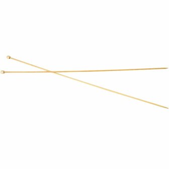 Breinaalden - Bamboe - Hoge Kwaliteit - Lichtgewicht &amp; Glad - Comfortabel in Gebruik - Dikte: 2,5 mm - L: 35 cm - 1 Paar