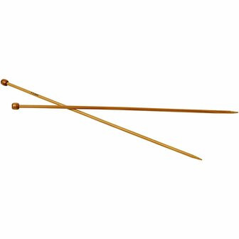 Breinaalden - Bamboe Breinaalden - Breien - Naturel Breinaalden - Houten Breinaalden - Duurzame Breinaalden - Klassieke Breinaalden - Nummer 5 Breinaalden - 35cm - 1 Paar