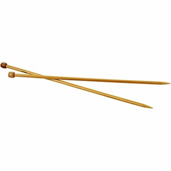 Breinaalden - Bamboe Breinaalden - Breien - Naturel Breinaalden - Houten Breinaalden - Duurzame Breinaalden - Klassieke Breinaalden - Nummer 7 Breinaalden - 35cm - 1 Paar