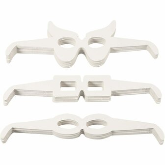 Brillen - Home Deco Brillen - Kartonnen Brillen - Decoratie Brillen - Diverse Kleuren Karton - 32cm - Set van 160 Stuks
