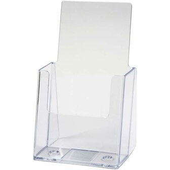 Brochurehouder  Houder Voor Folders  Opbergstandaard Papier  Documentenhouder Voor Brochures  Transparant Acryl Houder  110x80x200 mm - 1 Stuk