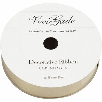 Cadeaulint - Goud Lint - Mat - Geschenkverpakkingslint - Striklint - Krullint - Sierlint - Inpaklint - Cadeaudecoratie - Breedte: 10 mm - Lengte: 250 mtr