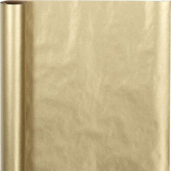 Cadeaupapier - Goud Cadeaupapier - Goudkleurig Papier - 50cm Breed Papier - Inpakpapier - Luxe Inpakpapier - Goud Verpakking Papier - Decoratief Cadeaupapier - Papier Voor Geschenken - 5 Meter