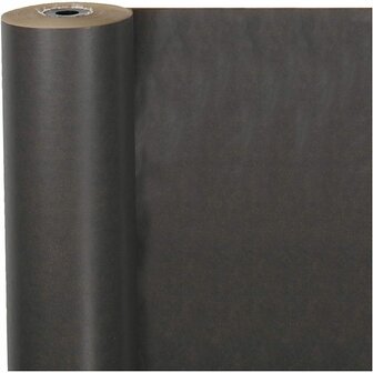 Cadeaupapier, zwart, B: 50 cm, 60 gr, 100 m/ 1 rol