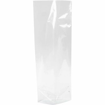 Cellofaan zak, H: 22,5 cm, afm 9x6,5 cm, 200 stuk/ 1 doos