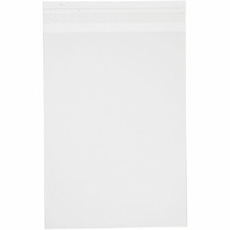 Cellofaan zakjes - Opbergzakjes - Cadeauzakjes - Zelfklevende Sluitstrip - Transparant - Rechthoek - 19x14,5cm - 30 Micron - 50 stuks