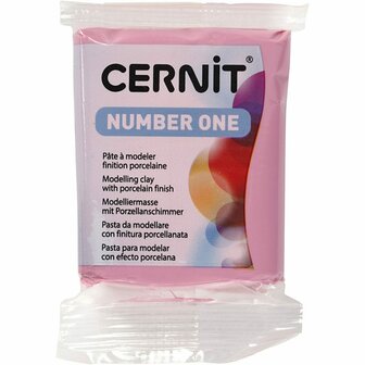 Cernit Boetseerklei - Modellering Klei - Kneedbare Klei - Ovenhardende Klei - Zelfhardende Klei - Porseleinlook - Luchtdrogende Klei - Fuchsia Klei - Fuchsia (485) - 56 Gram