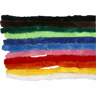 Chenille Draad - Home deco - Draad - Nylon;Metaal - Multikleur - 0,15cm - Creotime - 200 Stuks