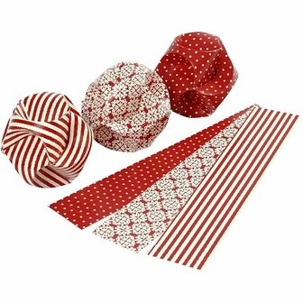 Click Ballen - Rood - Rood - Vivi Gade - 3,5x8,8 cm - 9 stuks