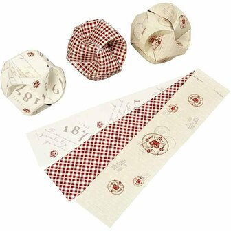 Click Ballen - Rood, Creme - Diverse Kleuren - Vivi Gade - 3,5x8,8 cm - 9 stuks