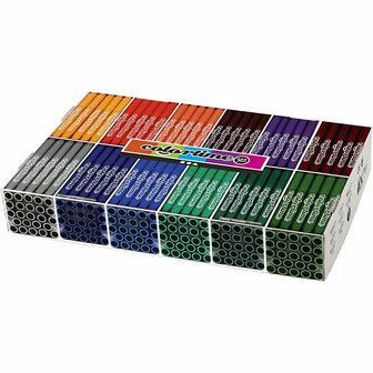 Stiften Verschillende Kleuren - Kleurset Stiften - Kleurstiften - Tekenstiften Met Dikke Punt - Waterbasis - Lijndikte 5mm - 288 stuks