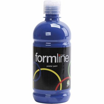 Cover Verf - Blauwe Verf - Verf Op Waterbasis - Hobbyverf - Matte Verf - Donkerblauw - 500ml
