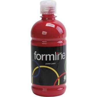 Cover Verf - Rode Verf - Verf Op Waterbasis - Hobbyverf - Matte Verf - Donkerrood - 500ml