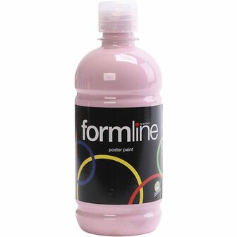 Cover Verf - Roze Verf - Verf Op Waterbasis - Hobbyverf - Matte Verf - Roze - 500ml