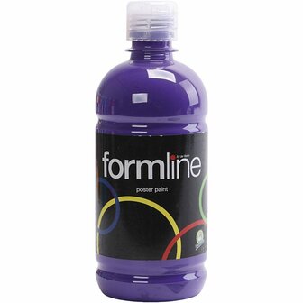 Cover Verf - Paarse Verf - Verf Op Waterbasis - Hobbyverf - Matte Verf - Violet - 500ml