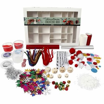 Creatieve Box - Knutselset - DIY Knutselen - Hobby &amp; Creatief - Foam Clay - Silk Clay - Kerst Knutselpakket - 1 Set