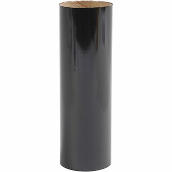 Deco Folie - Zwart - Zwart - 15,5cm x 0,02 mm x 50 m - 1 rol