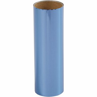 Deco folie, donkerblauw, B: 15,5 cm, dikte 0,02 mm, 50 cm/ 1 rol