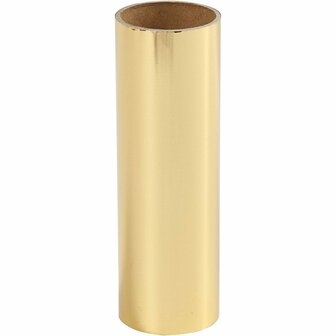 Deco folie, goud, B: 15,5 cm, dikte 0,02 mm, 50 cm