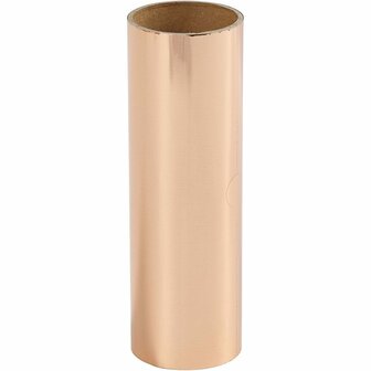 Deco folie, roze goud, B: 15,5 cm, dikte 0,02 mm, 50 cm/ 1 rol