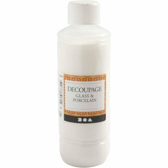 Decoupage Lijmlak - Hobbymatige Lijmlak - DIY Decoupage - Transparante Laklijm - Knutsellijm - Lijm Voor Servettentechniek - Waterbasis Lijm - 250 ml - 1 Fles