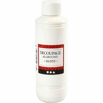 Decoupagelak - Glanzende Hobbylak - Beschermlaag Voor Decoupage - Knutselbenodigdheden - 250ml