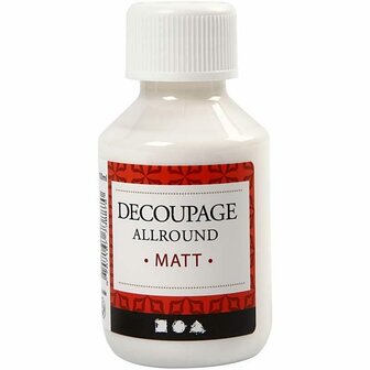Decoupagelak, matt, 100 ml/ 1 fles