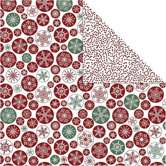 Design Papier - IJskristallen - Winter Thema - Knutselpapier - Scrapbooking - DIY Decoratief Papier - 5 Vellen