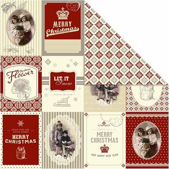 Design Papier - Rood - Luxe Knutselpapier - Creatief Papier - DIY Hobby - Dubbelzijdig Papier - 5 Vellen