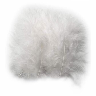 Donsveren Wit - Super Zachte Veertjes - Decoratieve Witte Veren - Knutselveren - Hobby Veren - Sierveren - 5-12 cm - 15 Stuks