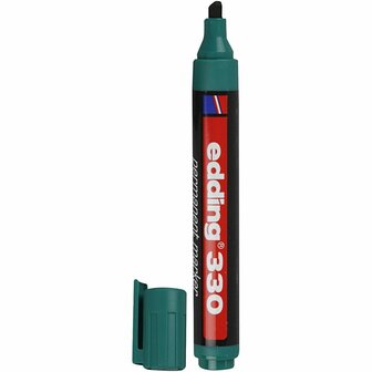 Edding 330 Marker, groen, lijndikte 1-5 mm, 1 stuk