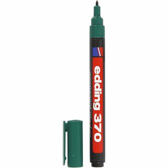 Edding 370 stift, groen, lijndikte 1 mm, 1 stuk