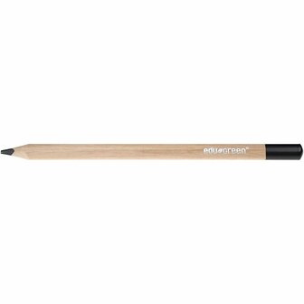 Edugreen Jumbo kleurpotloden, zwart, vulling 5 mm, 10 stuk/ 1 doos