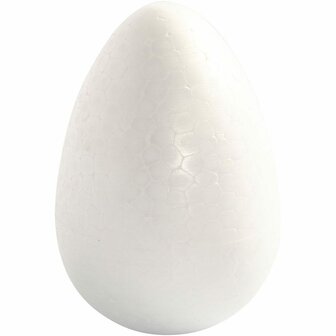 Witte Eieren Decoratie - Grote Witte Eitjes - DIY Decoratie Eieren - Creatieve Witte Eieren voor Pasen - Styropor Eieren - 12 cm - 5 Stuks